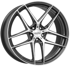 Dotz - LagunaSeca dark 9.0x20 (Gunmetal / Polished) (Offset 30.0) (Pcd 5x120)
