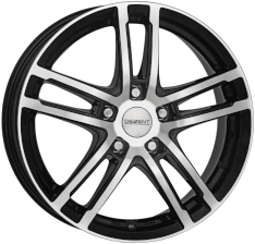 Dezent - TZ Dark 7.5x18 (Black / Polished) (Offset 53.5) (Pcd 5x112)