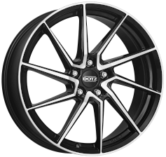 Dotz - Spa dark 8.0x19 (Black / Polished) (Offset 45.0) (Pcd 5x112)