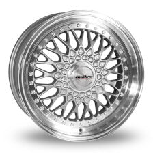 Calibre - Vintage 8.0x17 (Silver/polished Lip) (Offset 35.0) (Pcd 4x108)