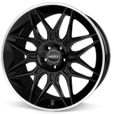 Dotz - LongBeach dark 9.0x20 (Black / Polished Lip) (Offset 38.5) (Pcd 5x108)
