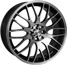Calibre - Motion 7.0x17 (Gloss Black / Polished Face) (Offset 40.0) (Pcd 4x108)